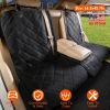 maDog Car Seat Cover Waterproof Scratchproof Pet Car Rear Protector Mat Pet Back Seat Cover with Dog Seat Belt for Car Truck SUV
