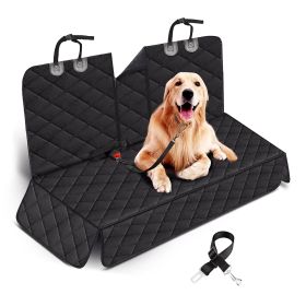 maDog Car Seat Cover Waterproof Scratchproof Pet Car Rear Protector Mat Pet Back Seat Cover with Dog Seat Belt for Car Truck SUV