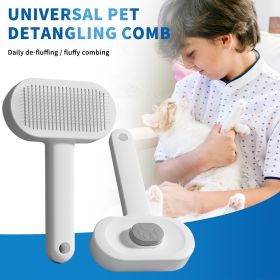Efficient Universal Pet Hair Removal Comb, Gently Smoothing Out The Tangled Hair Of Your Beloved Pet, Carefully Caring For Every Gentle Touch (Color: Grey)