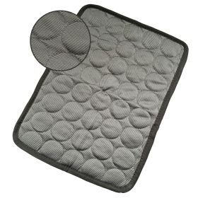 Dog Cooling Mat Summer Pets Cold Bed Extra Large For Small Big Dogs Pet Accessories Cat Durable Blanket Sofa Cat Ice Pad Blanket Pet Products (Option: Dark Gray-M60*50cm)